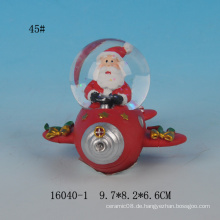 Lovely Santa Design 45MM Harz Mini Schneekugel